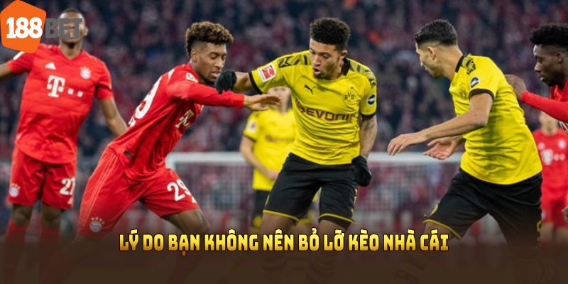 Lý do bạn không nên bỏ lỡ kèo nhà cái tại 188BET