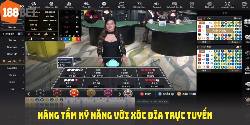 Nâng tầm kỹ năng với xóc đĩa trực tuyến tại 188BET
